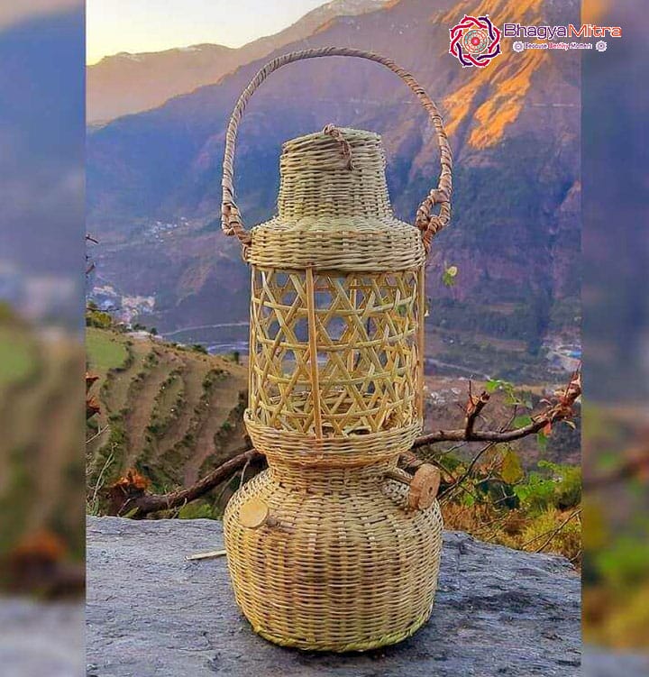 Bamboo Hanging Lamp – Vintage Lantern